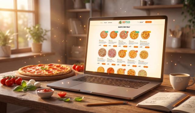Сайт доставки Indipizza - витрина, которая продаёт сама