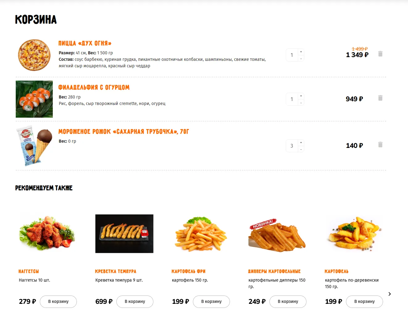 Сайт доставки Indipizza - витрина, которая продаёт сама Полученные результаты
